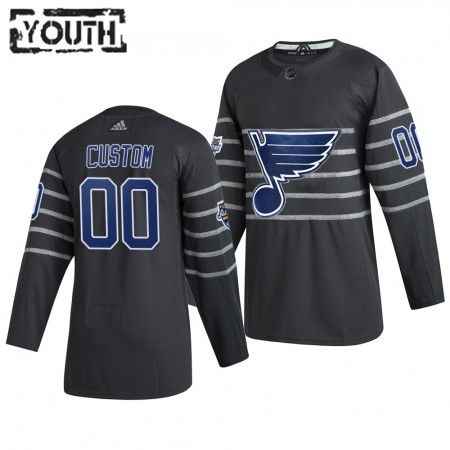 St. Louis Blues Personalizado Grijs Adidas 2020 NHL All-Star Authentic Shirt - Kinderen